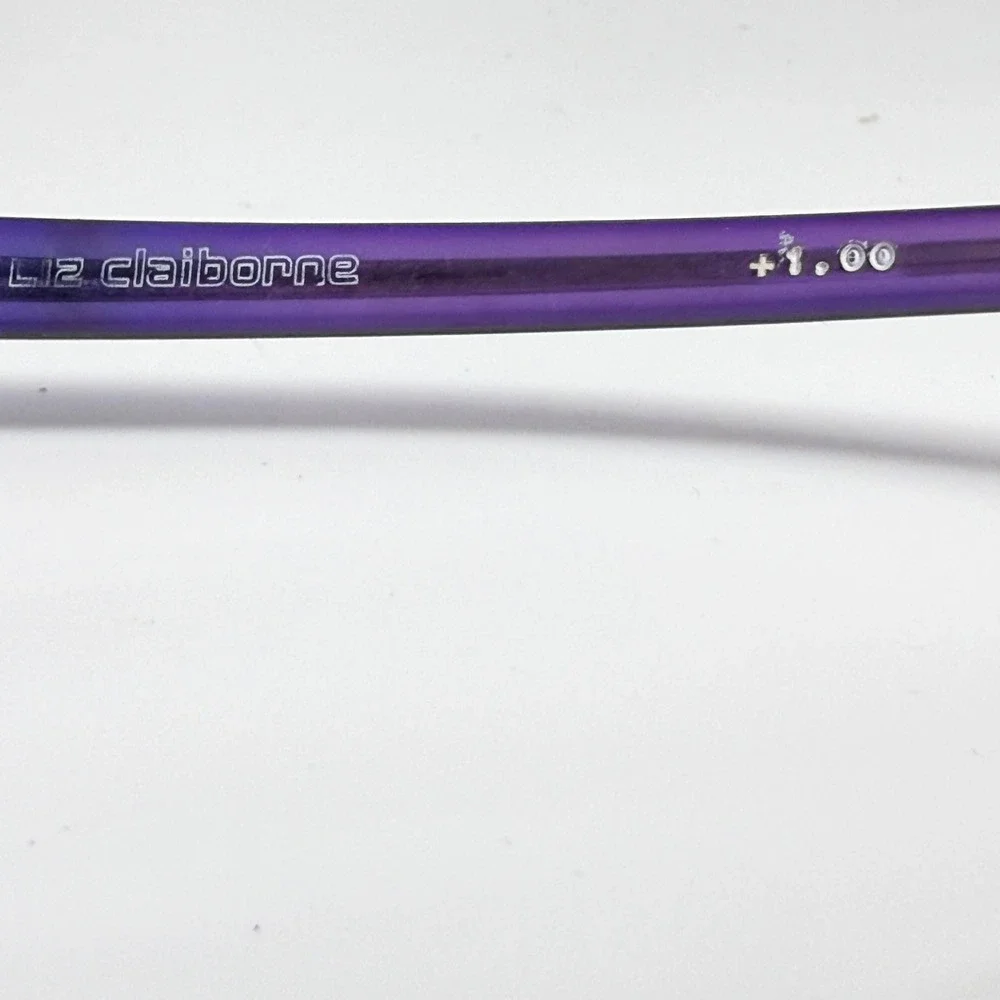 Liz Claiborne Womens Reading Glasses Purple Rectangular‎ Frames 76506083